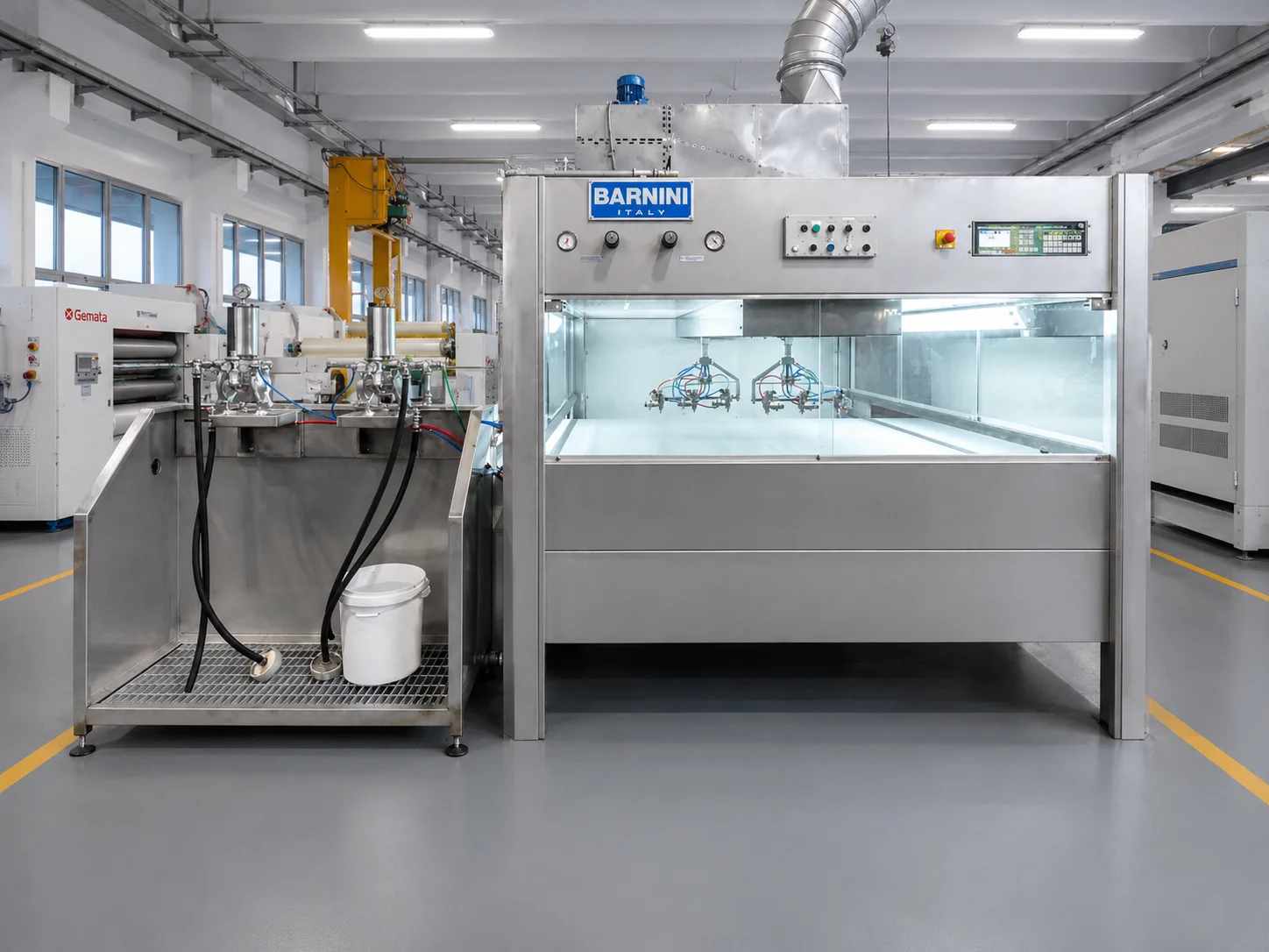 Italian BARNINI spray-finishing machine