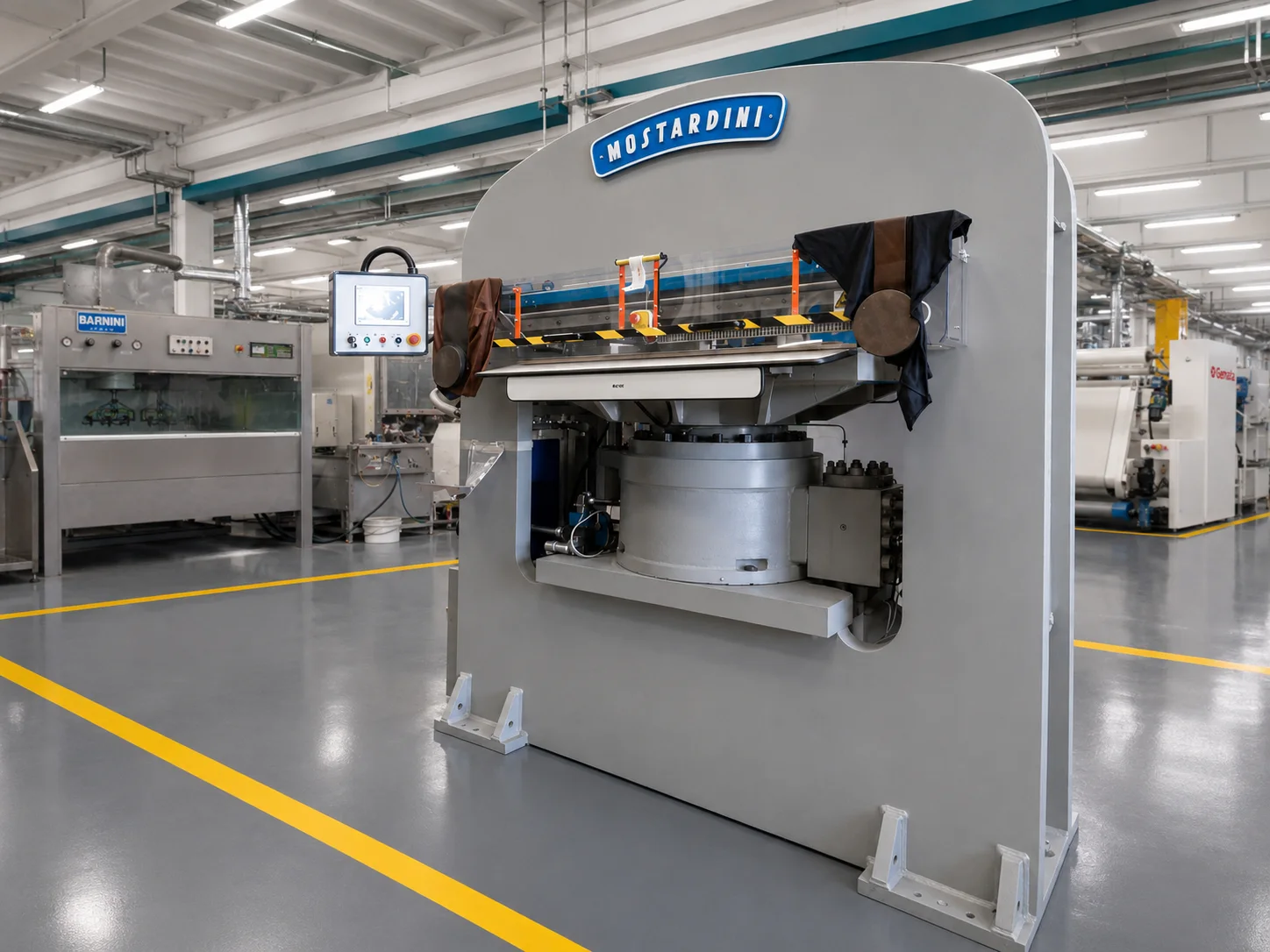 Italian MOSTARDINI flatbed embossing press
