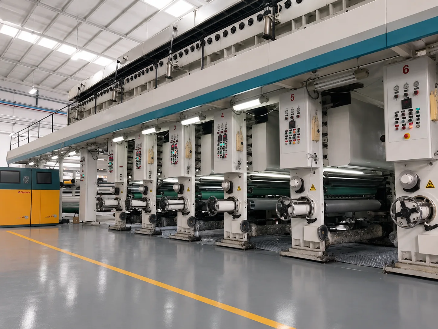 Japanese six-color gravure printing press