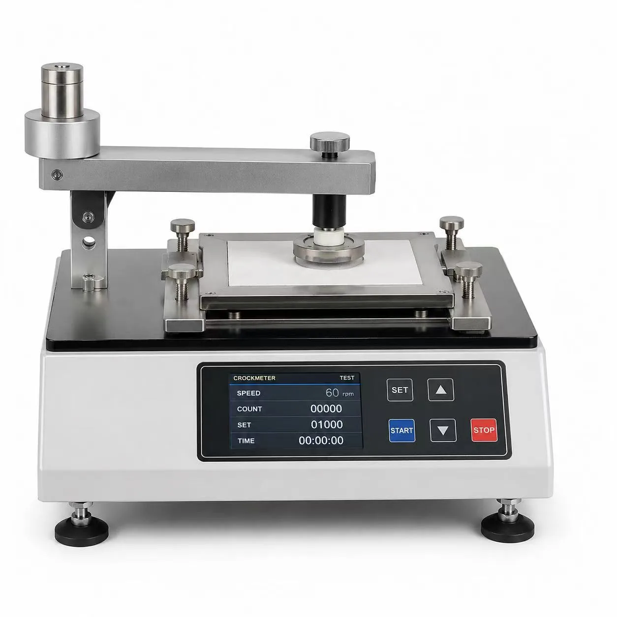 Crockmeter and rubbing fastness tester